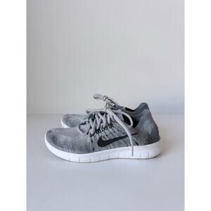 Nike Free RN Flyknit 2018 Womens Size 8 Shoes Oreo Black White Running Sneaker